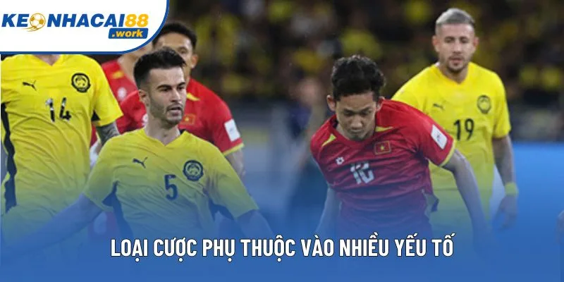 Loại cược phụ thuộc vào nhiều yếu tố